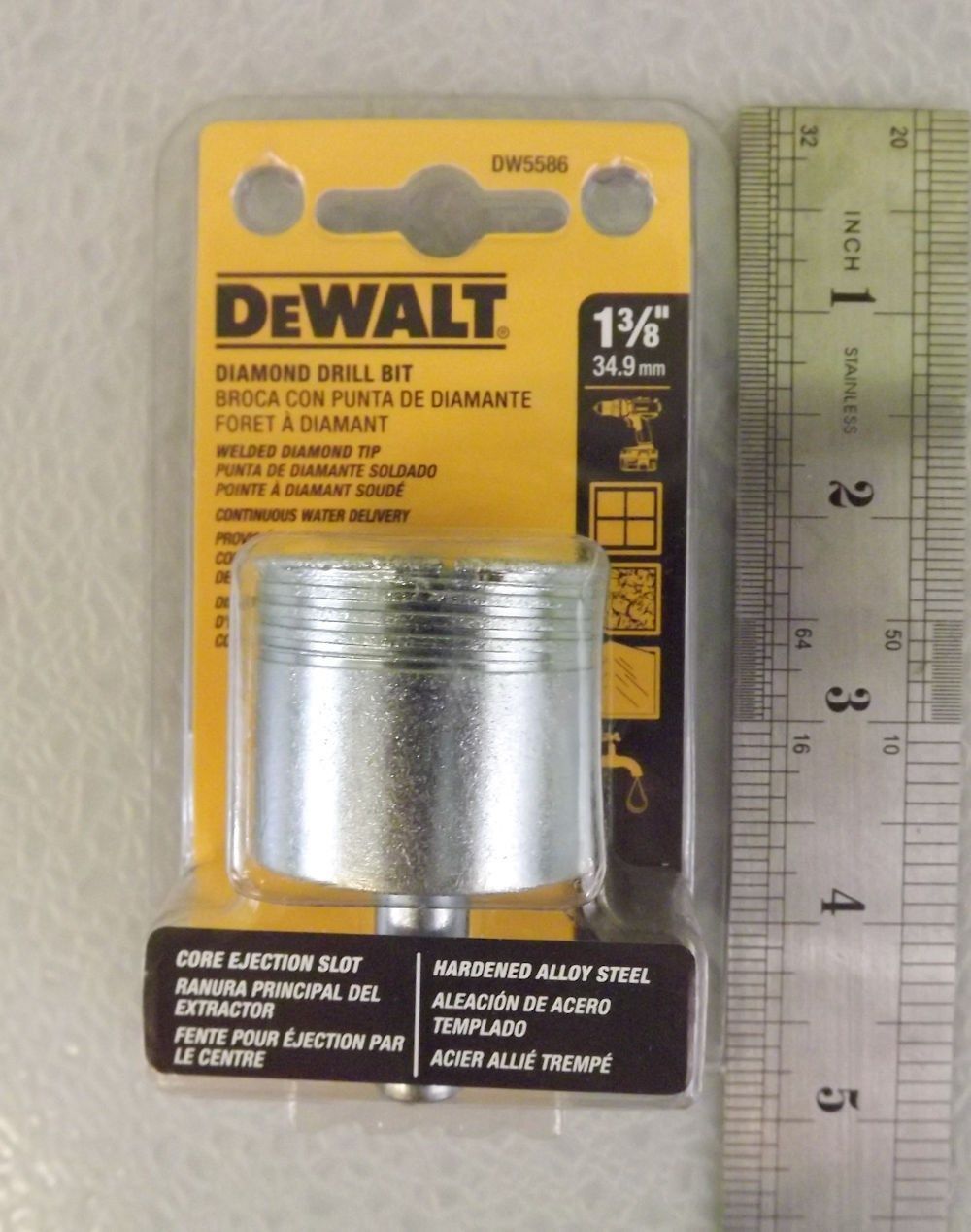 DeWalt DW5586 1-3/8 Diamond Drill Bit Made in the UK Discount