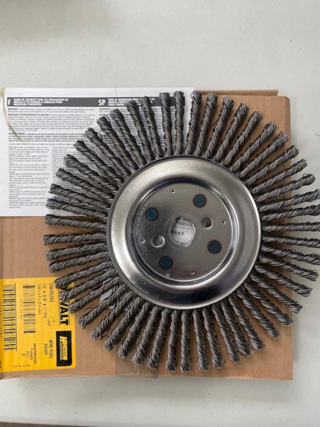 Dewalt DW49259 12 Inch Wire Road Brush Bulk (2 Pack) USA Supply