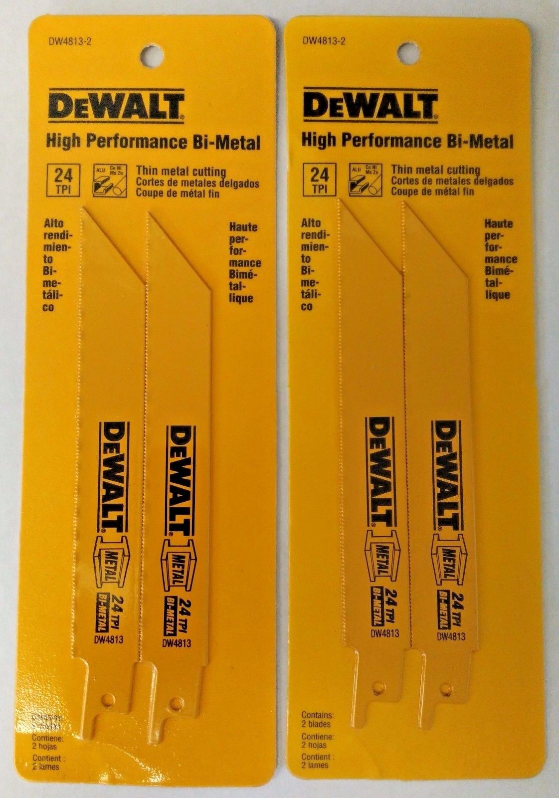 Dewalt DW4813-2 6″ x 24 TPI Straight Back Bi Metal Reciprocating Saw Blades 2PKS Online now
