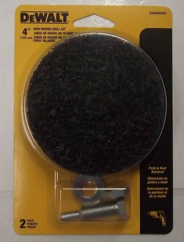 Dewalt DWANW40X 4″ Non-Woven Drill Kit For Paint & Rust Removal Online now