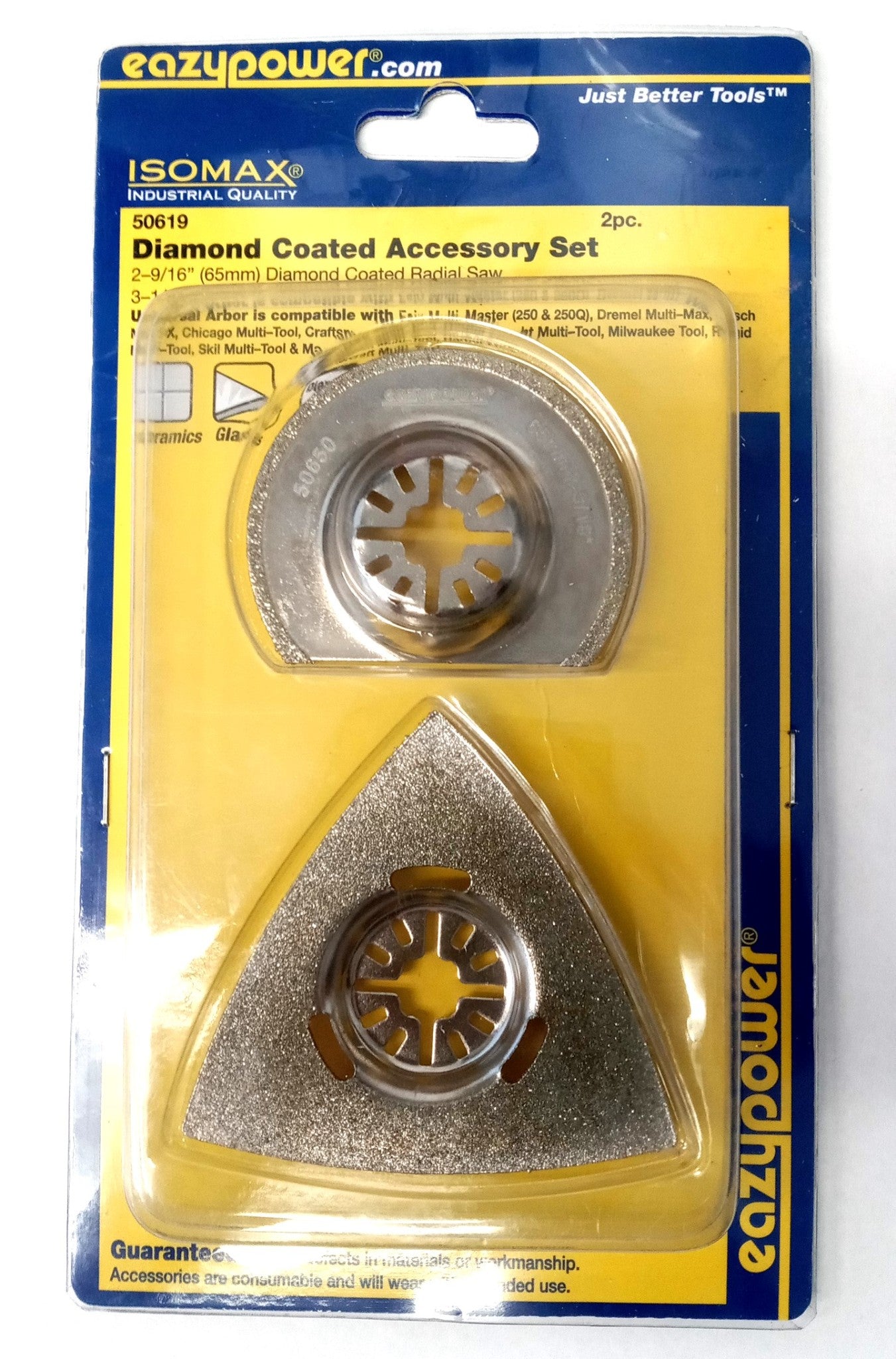 Eazypower ISOMAX 50619 2pc. Diamond Coated Oscillating Accessory Set Online