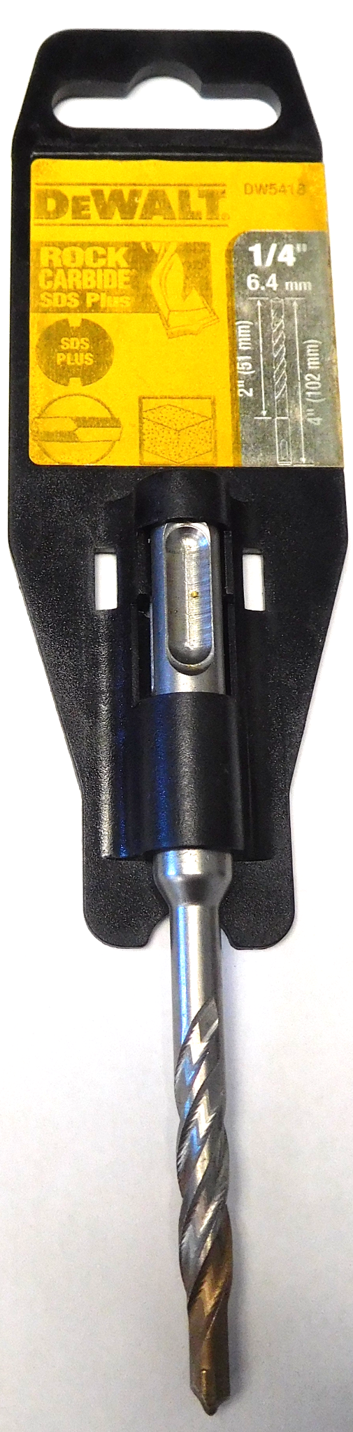 DeWalt DW5416 1/4″ x 2″ x 4″ Rock Carbide SDS+ Hammer Drill Bit Germany Fashion