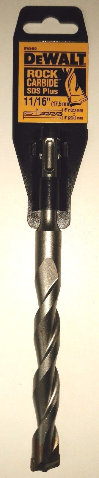 Dewalt DW5450 11/16″ x 6″ x 8″ Rock Carbide SDS Plus Hammer Bit Discount