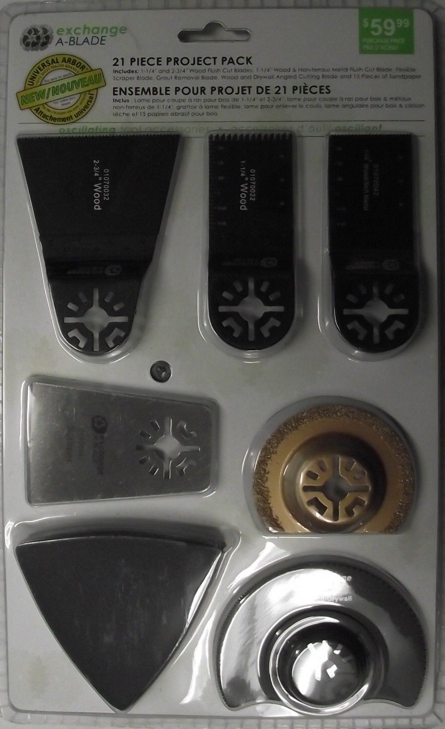 Exchange A-Blade 1070202 21pc Oscillating Tool Blade Pack Online now