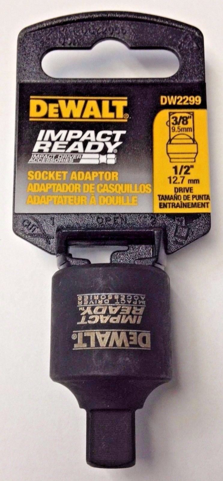DeWalt DW2299 Impact Ready Socket Adapter 1/2″ to 3/8″ Fashion