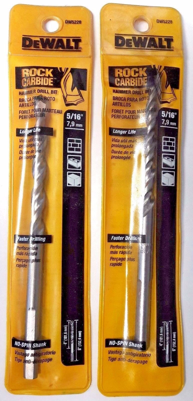 Dewalt DW5228 5/16″ Hammer Drill Bit Germany 2PKS Online now
