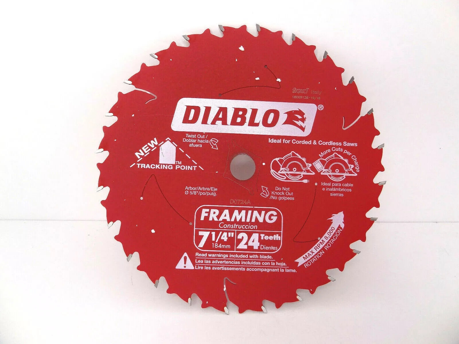 Diablo D0724A 7-1/4″ x 24 Tooth Framing Saw Blade Fashion