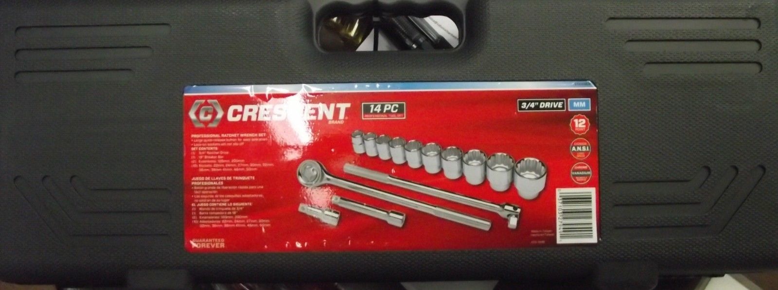 Crescent CTK14MEM 3/4″ Drive Metric Mechanics Tool Socket Set – 14 Piece Hot on Sale