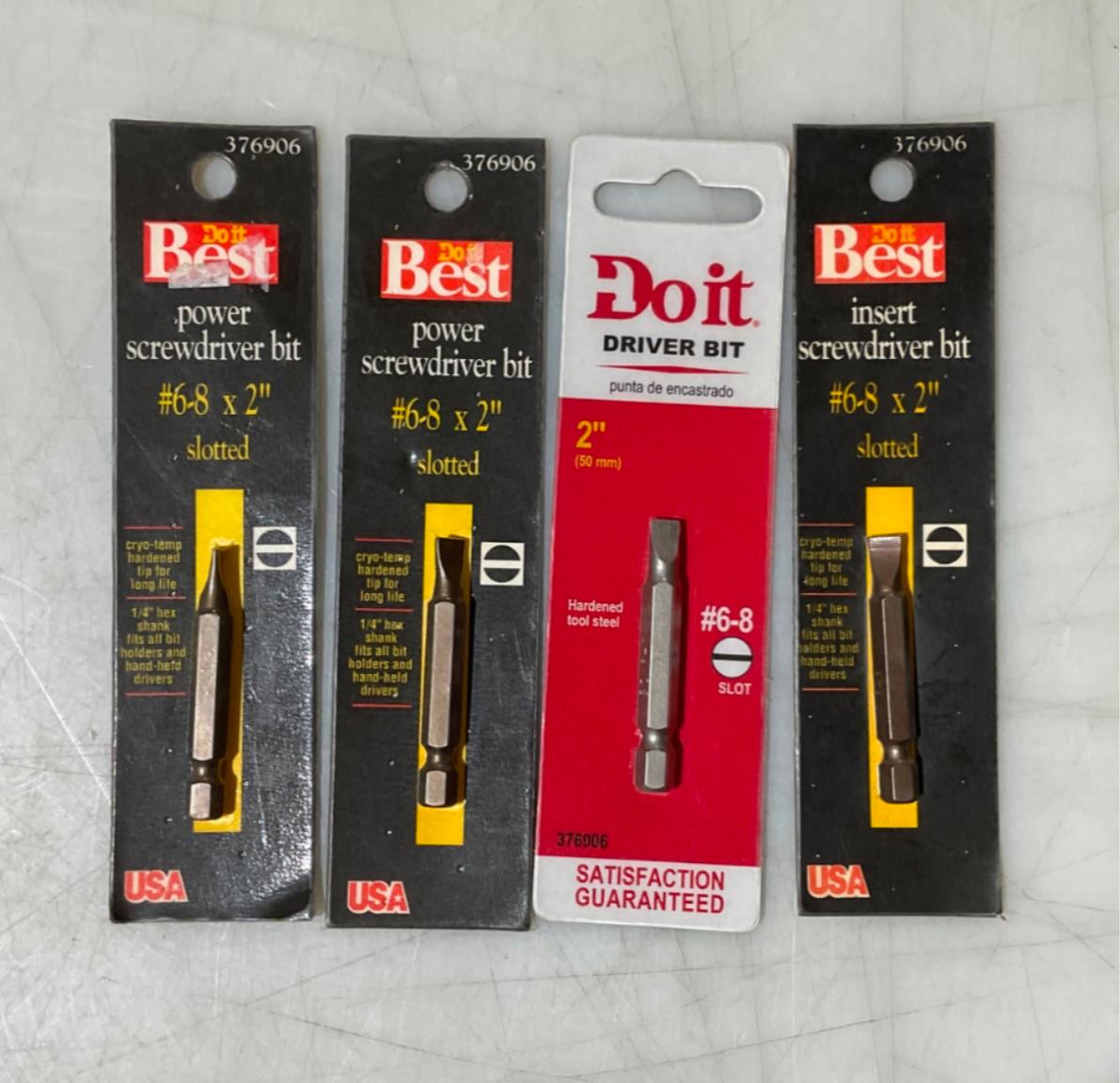 Do It Best 376906 #6-8 x 2″ insert screwdriver bits 4pks #S-21 Sale