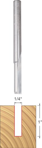 Freud 03-144 1/4″ Carbide Single Flute Straight Router Bit Italy Hot on Sale