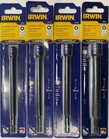 IRWIN 1899939 4 PC 6″ IMPACT MAGNETIC NUTSETTER SET (1/4″, 5/16″, 3/8″, 1/2″) NU Online now