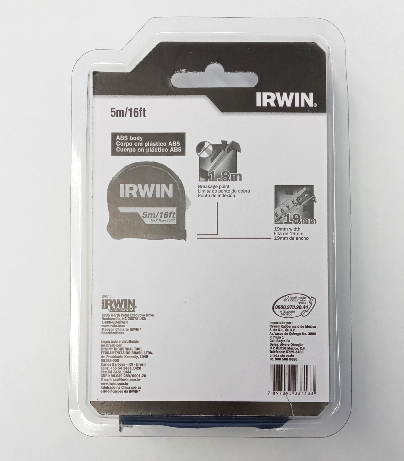 Irwin 13947 5m/16ft Metric Standard Retractable Locking Tape Measure Online