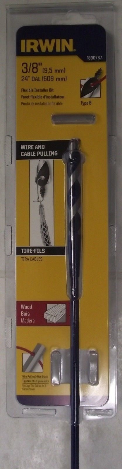 Irwin 1890767 3/8 x 24 Irwin Flex Shank Installer Bit Wood Screw Tip Supply