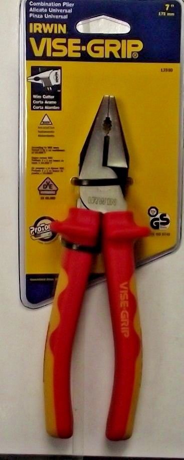 Irwin 13980 7″ Insulated Combination Plier With Wire Cutter 1000v Online now