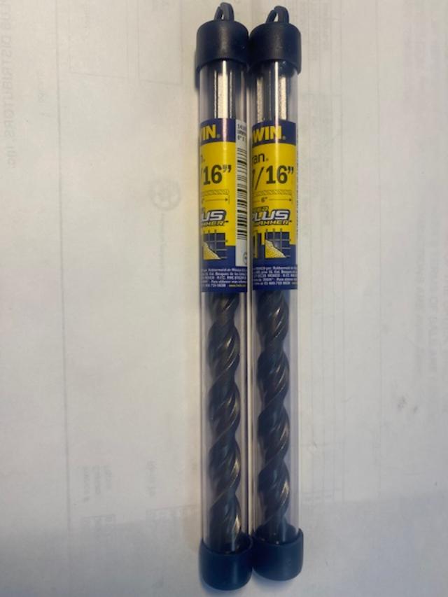Irwin 14167 7/16″ x 6″ Speedhammer Plus SDS Drill Bits 2pcs. Fashion