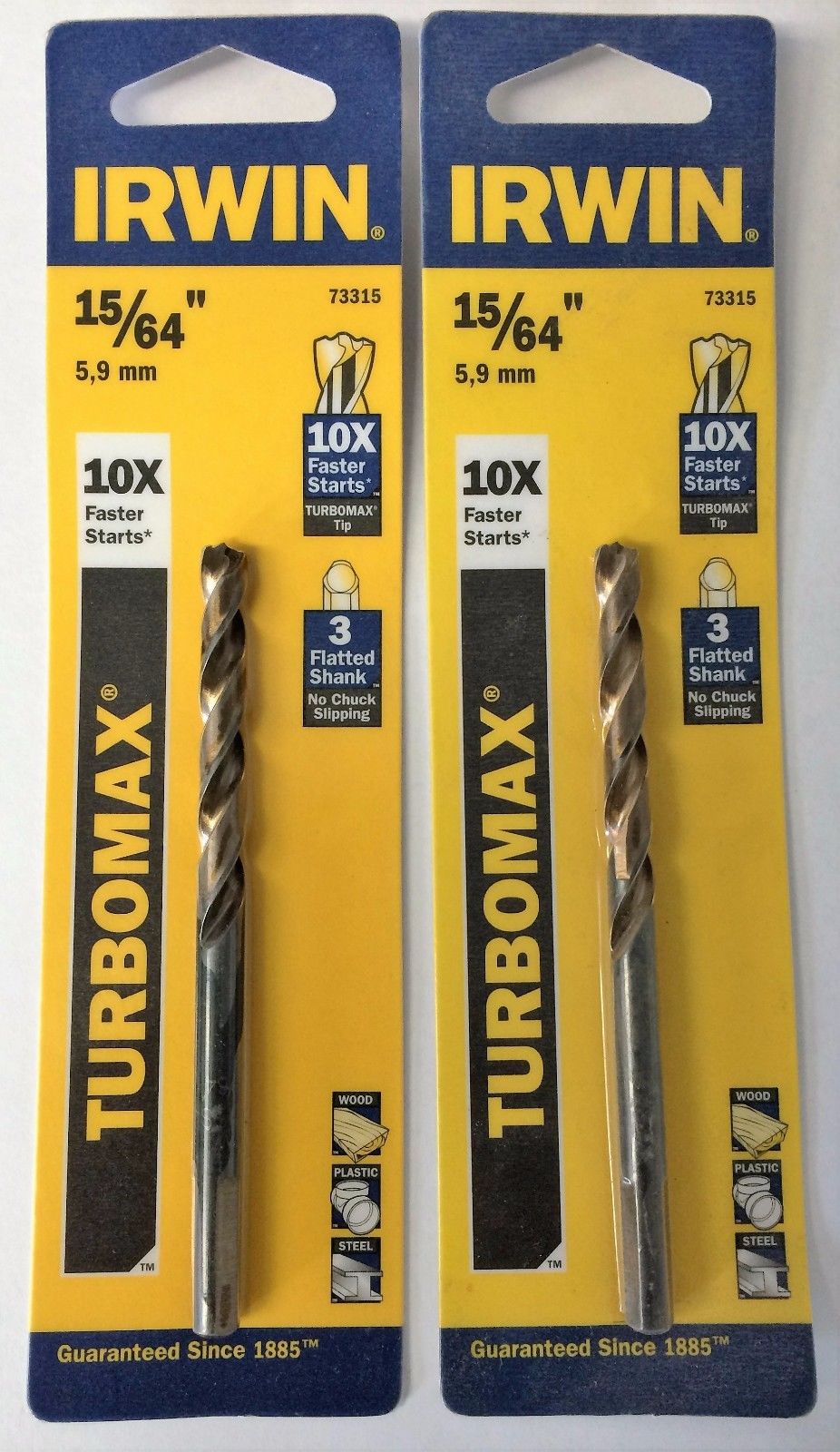 Irwin 15/64″ Turbomax Drill Bit 73315 2PKS Fashion