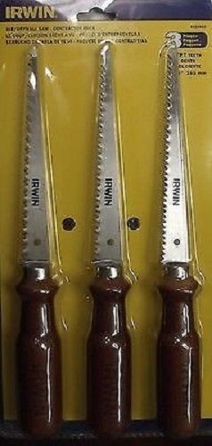 Irwin 4935603 Jab Drywall Saw Contractor Pack 3pcs. 7 Point Teeth Online Sale