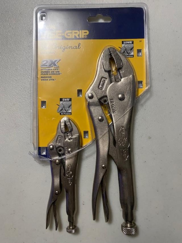 Irwin 37 Vise-Grip 2 Piece Curved Jaw Locking Pliers 5WR & 10WR Hot on Sale