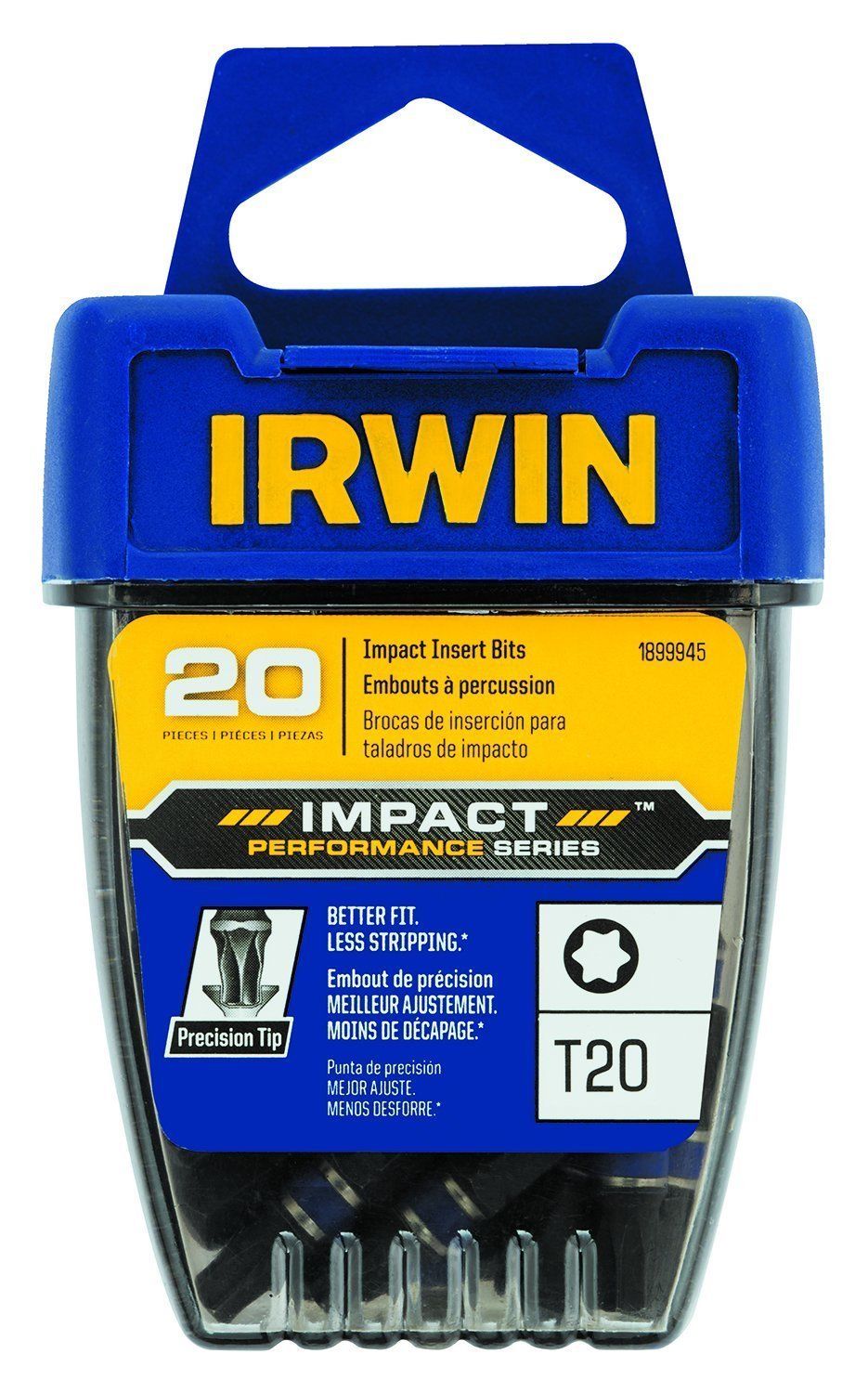 Irwin 1899945 Impact Performance T20 Impact Screwdriver Insert Bits 20 Pack Fashion