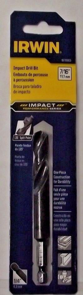 IRWIN 1870963 7/16″ Impact Hex Shank Drill Bit Discount