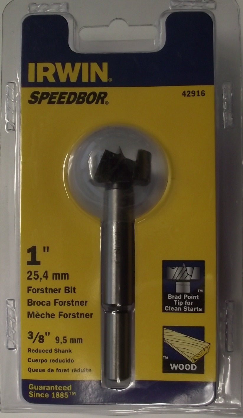 Irwin 42916 1″ x 3/8″ Shank Forstner Drill Bit Sale