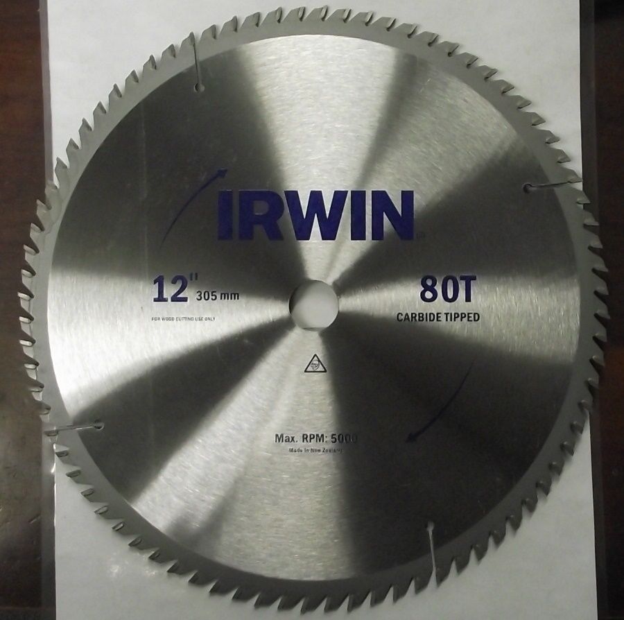 Irwin Tools 1280 12″ x 80 Tooth ATB Carbide Tooth Saw Blade New Zealand Online