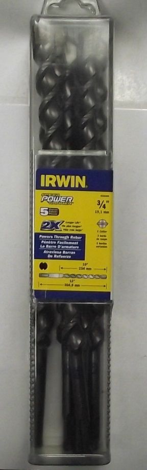 Irwin 4935468 3/4 x 10 x 12 SDS Speed Power Hammer Drill Bit 5pcs. Online Sale