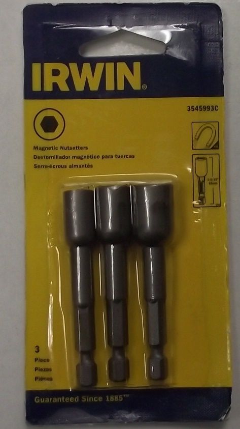 Irwin Tool 3545993C 3pc Set 1/4, 5/16, 3/8 x 2-9/16″ Magnetic Nutsetter Discount