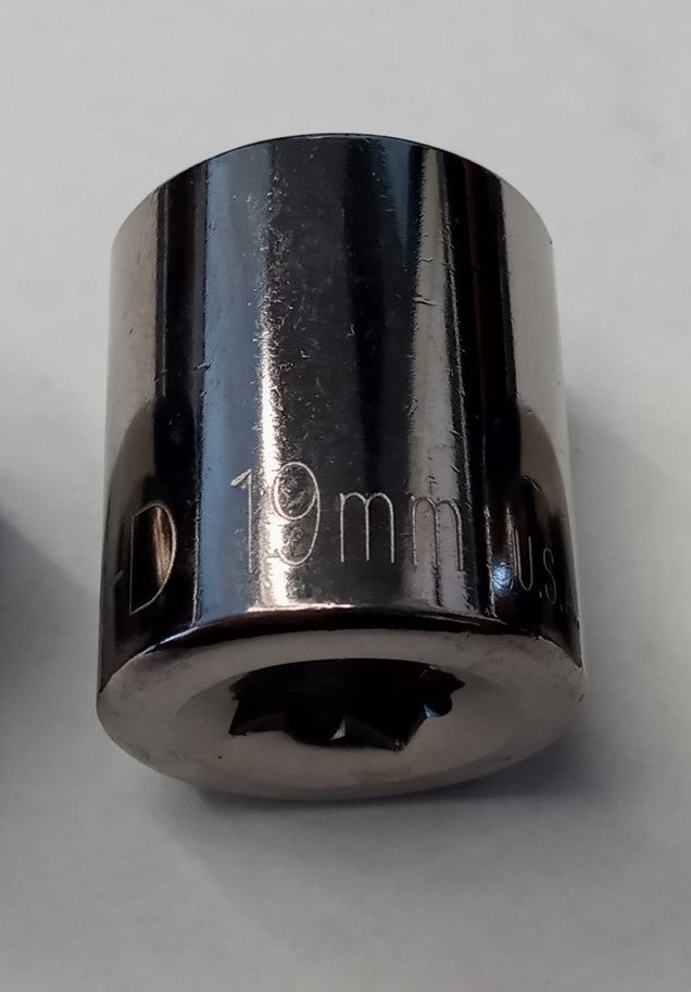 KD Tools 528119 19mm Standard Metric 3/8″ Drive 12 Point Socket USA Discount