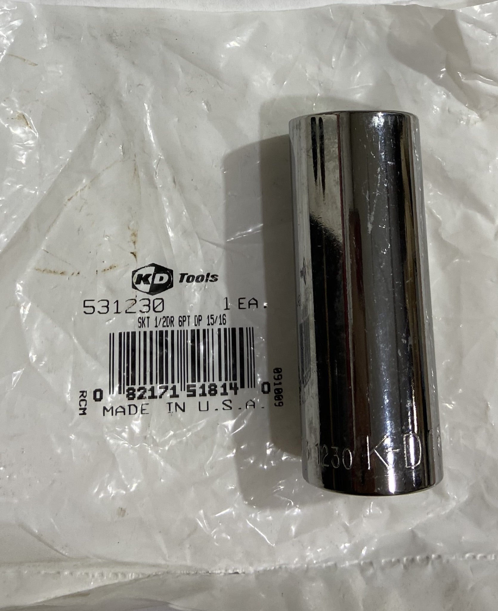 KD 531230 15/16″ 6 PT. DEEP SOCKET 1/2″ DRIVE USA Hot on Sale