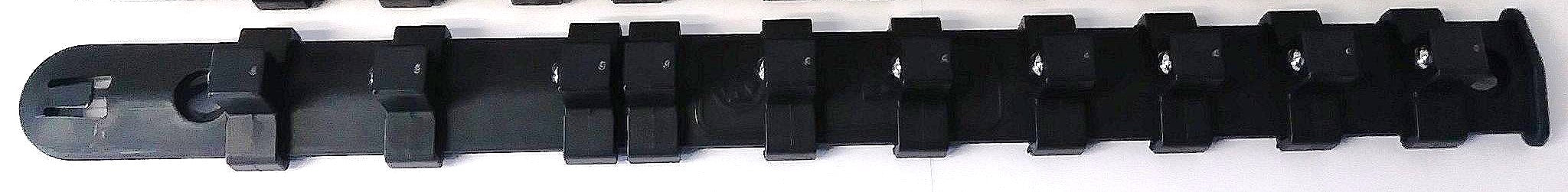 Kobalt 22970 3/8″ Drive Socket Storage Rail Bulk w/ 10 Clips USA Discount