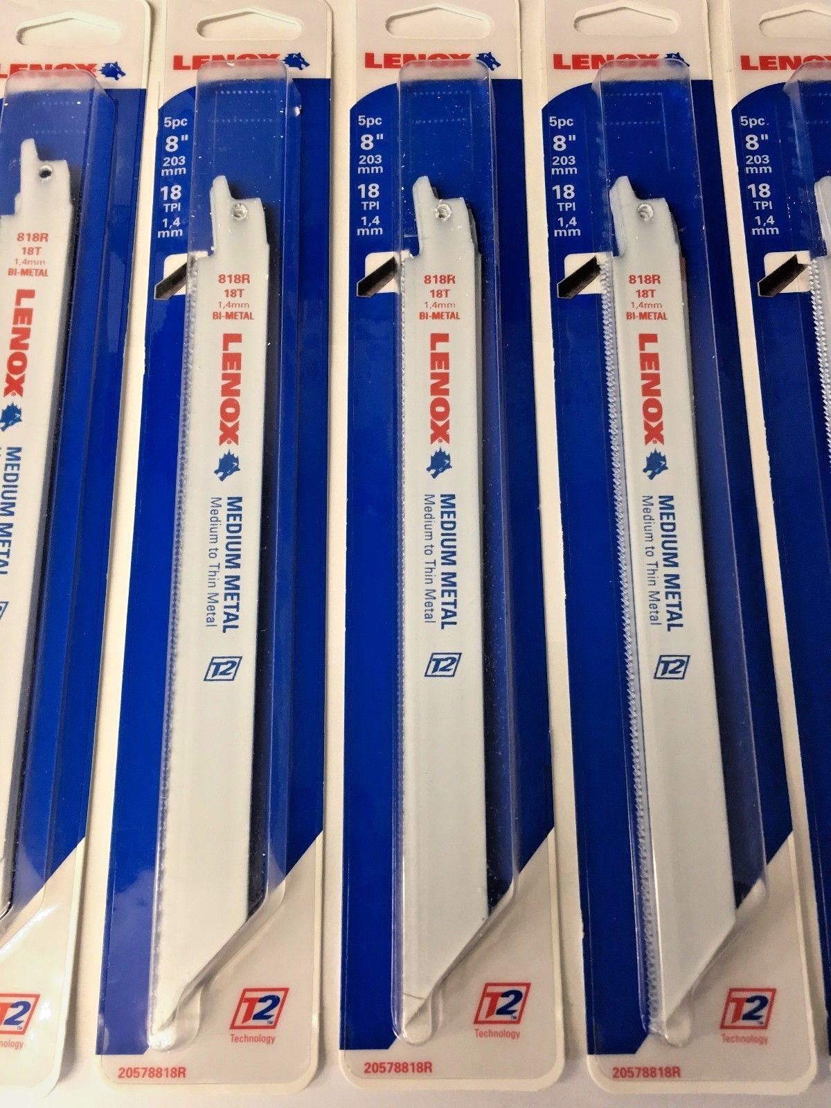 Lenox 20578818R 8″ x 18TPI Bi-Metal Reciprocating Saw Blades for Metal 5-5 PKS Online