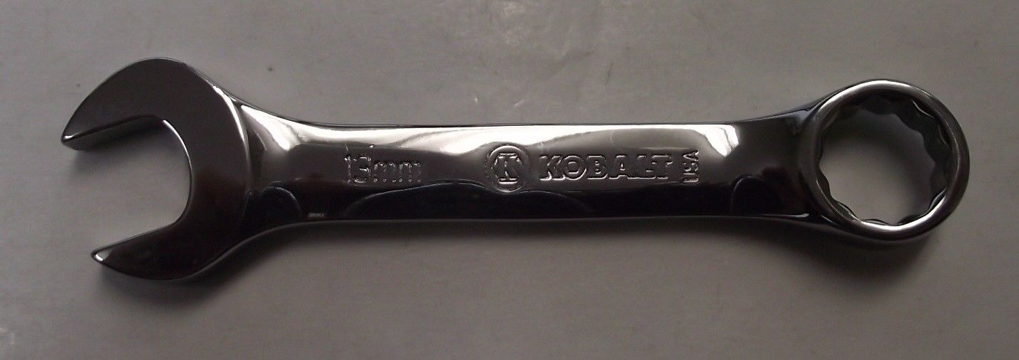 Kobalt 23710 Stubby 13mm Full Polish Combo Wrench USA 12pt. Online Sale
