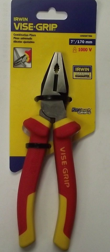 Irwin Vise Grip 10505873NA 7″ Insulated Combiantion Plier With Wire Cutter Hot on Sale