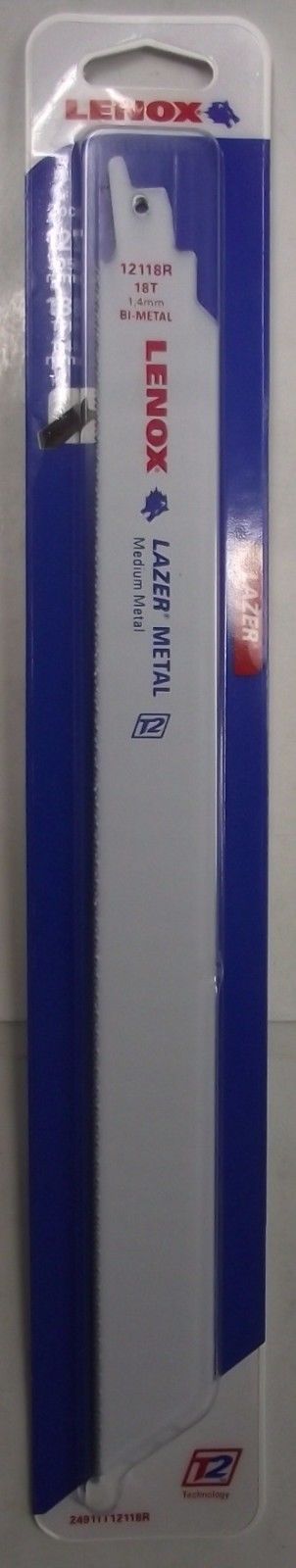 Lenox 24911T12118R 12″ x 18 TPI Laser Bi-Metal Recip Saw Blades 2pk USA Online