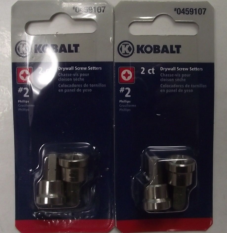 Kobalt 0459107 Drywall Screw Setter #2 Phillips 4pcs. 2 – 2pks Hot on Sale