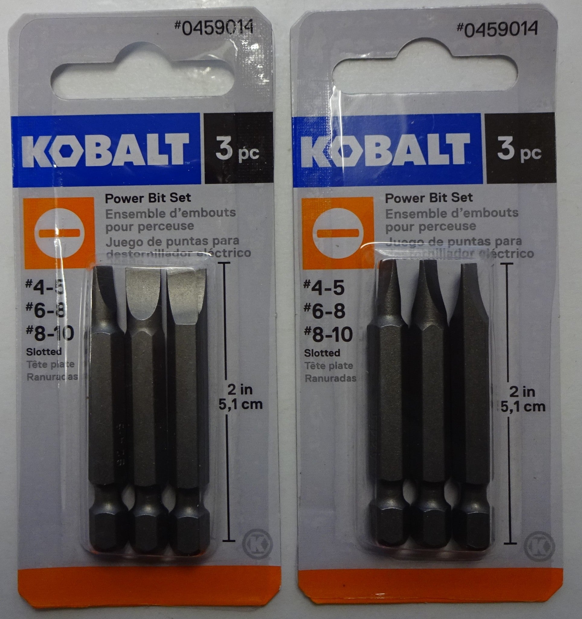 Kobalt 0459014 3pc Slotted Screw Bit Tip Set 2″ Long 2 – Packs Fashion