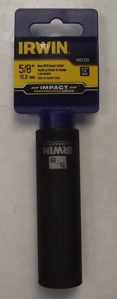 Irwin Tools 1882339 1/2″ Drive 5/8″ Deep Well Socket Impact Series 6pt on Sale