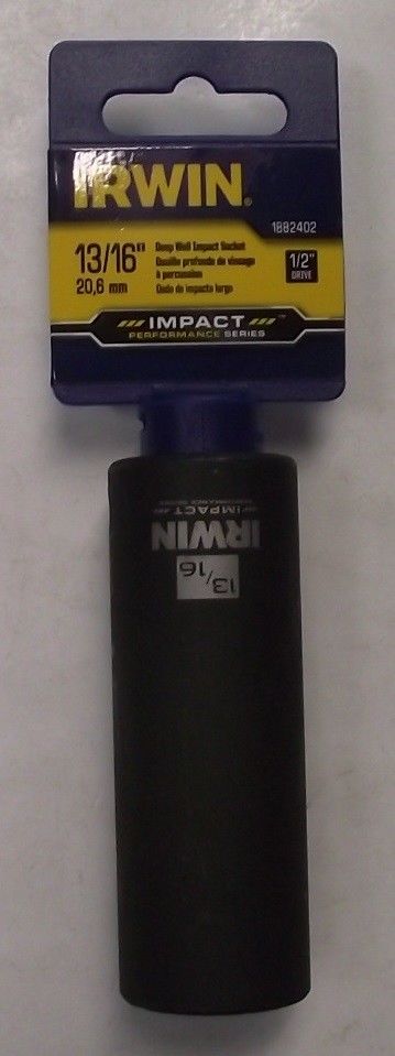 IRWIN Tools 1882402 13/16″ Impact Series 1/2″ Drive 6pt Deep Well Socket Online now
