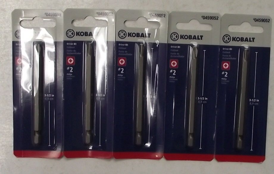 Kobalt 0459052 3-1/2-in Phillips Screwdriver Bit 5pcs. Online