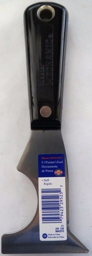 Master Mechanic MM2970 5 In 1 Painter’s Tool Scraper Putty Online Hot Sale