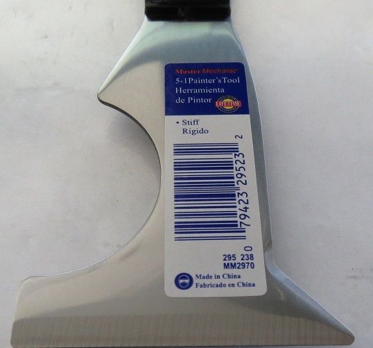 Master Mechanic MM2970 5 In 1 Painter’s Tool Scraper Putty Online Hot Sale