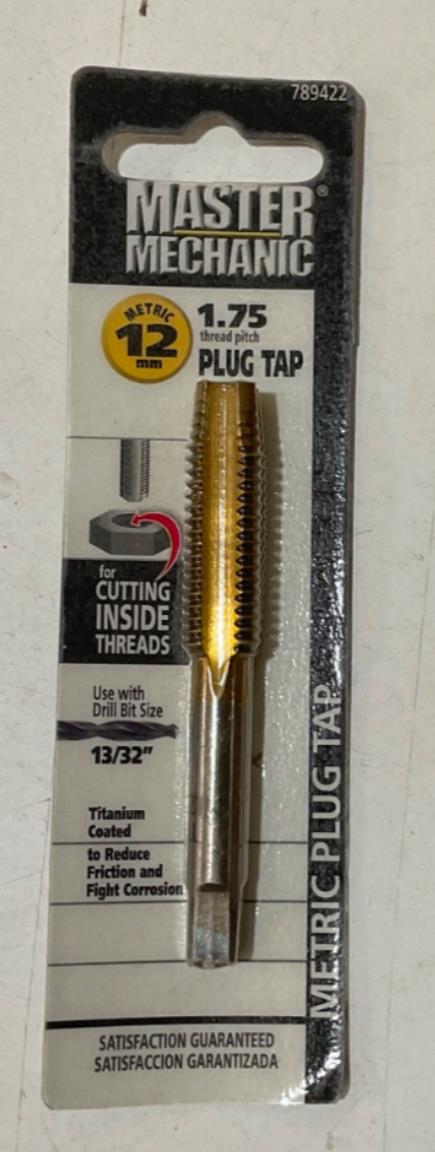 Master Mechanic 789422 12mm 1.75 Titanium Coated Plug Tap Discount