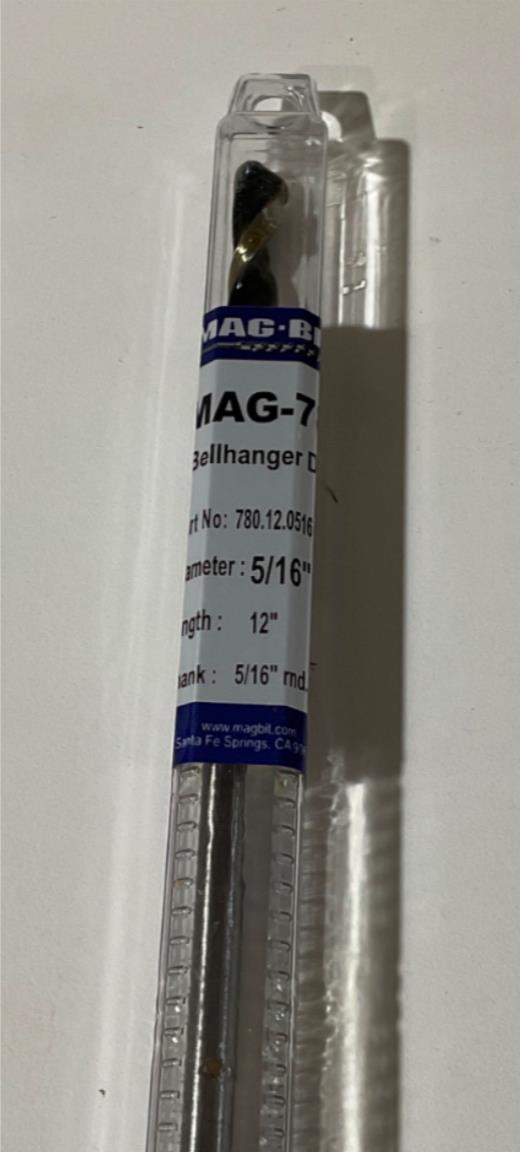 Mag-Bit 780.12.0516 5/16″ x 12″ Bell Hanger drill bit #M4 Fashion