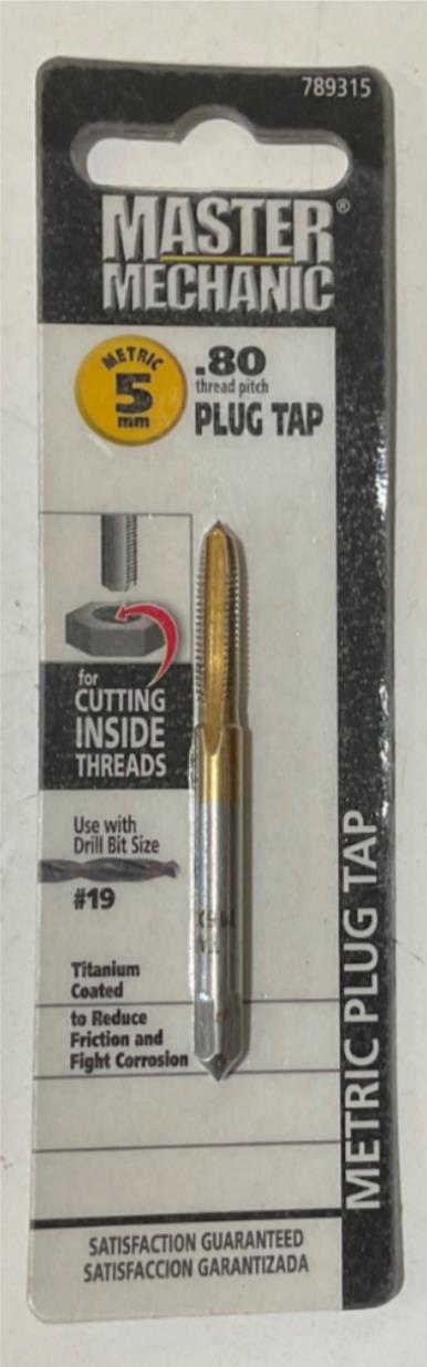 Master Mechanic 789315 5mm .80 Titanium Coated Plug Tap Hot on Sale
