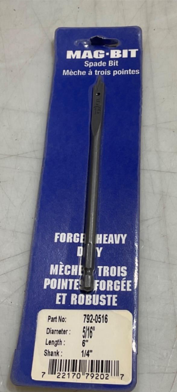 Mag-Bit 792-0516 5/16″ x 6″ Spade bit Fashion