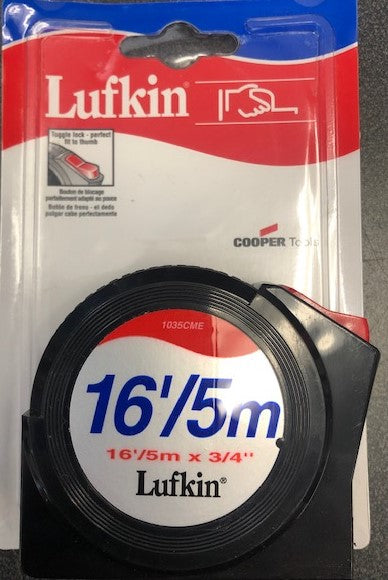 Lufkin 1035CME 16’/5m x 3/4″ Toggle Lock Tape Measure Online Sale
