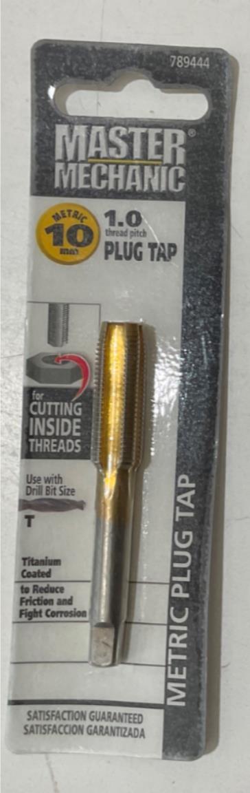 Master Mechanic 789444 10mm -1.0 Titanium Coated Plug Tap Online Sale
