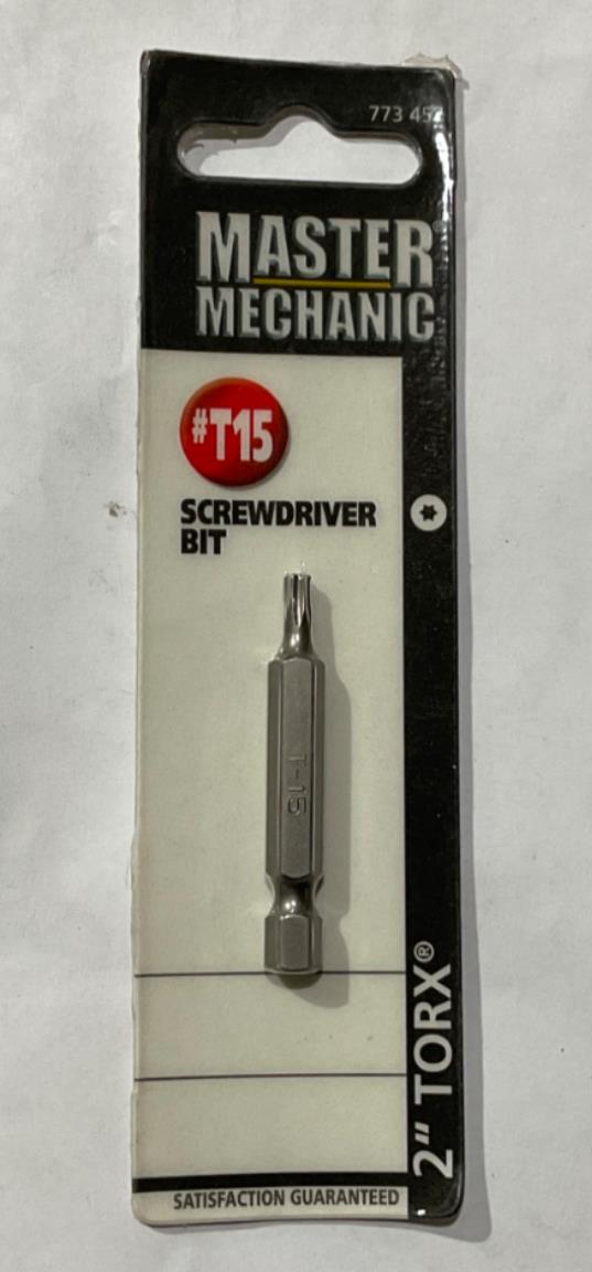Master Mechanic T15 Screwdriver Bit 2″ Torx Online Hot Sale