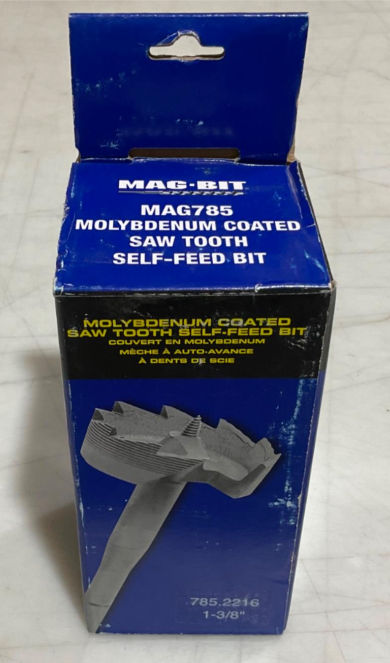 Mag-Bit 785.2216 1-3/8″ Molybdenum coated Saw tooth/Self feed bit Supply